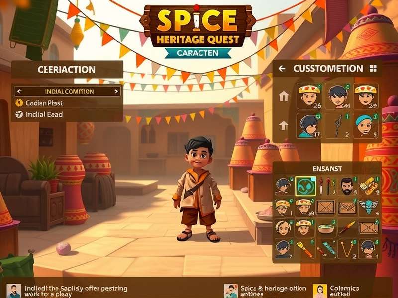 Spice Heritage Quest character customization options